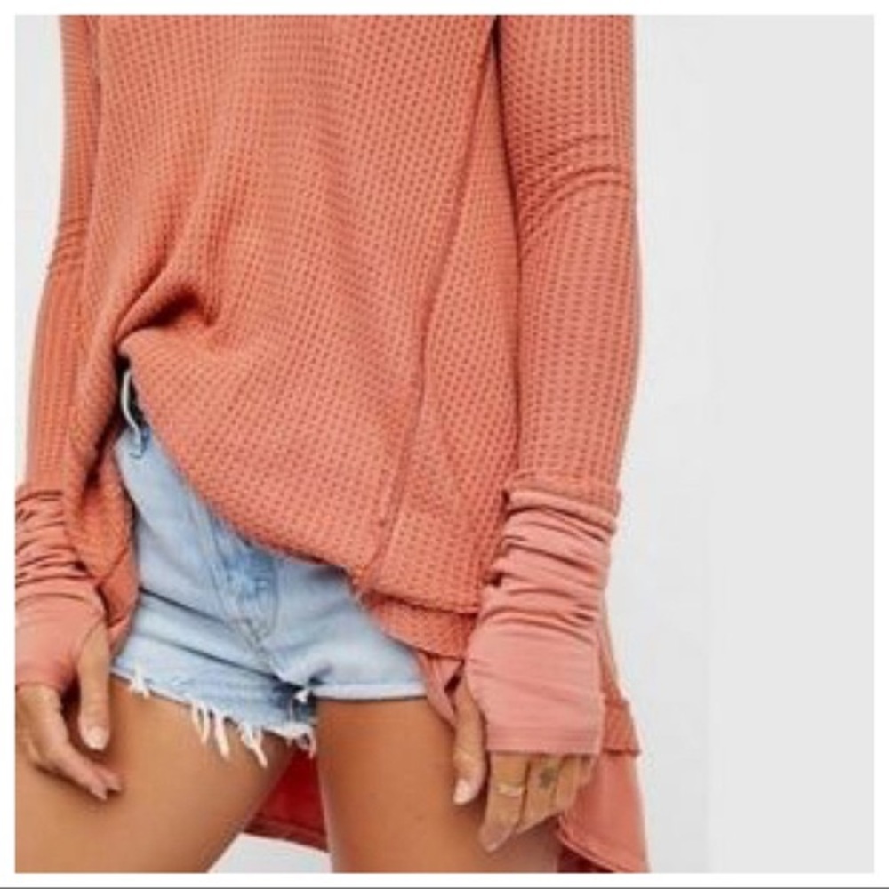 Free People Slouchy  Laguna Thermal Top | SZ M - Picture 10 of 10